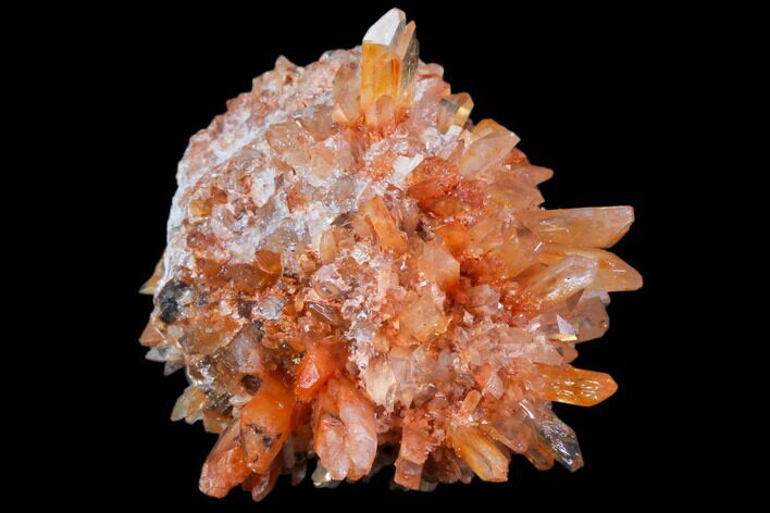 Orange Creedite Crystal Cluster - Durango, Mexico #79370